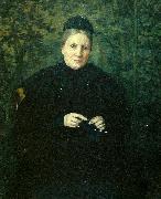 johan krouthen portratt av konstnarens mor painting